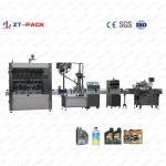 Lube Oils Packaging Line 1L-5L With Auto Filling Capping Sealing Labeling Machines for sale