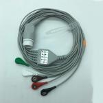 8 Pin PH Ecg Cable / Clip , Monitor Connector Reusable ECG Lead Wires for sale