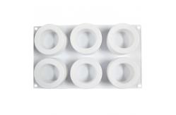 China Customized Silicone Cake Mold Handmade 6 Cavities Candle Shape For Baking supplier