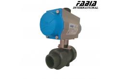 China Soft Seal PVC Valve Pneumatic Two Way Industrial Valve supplier