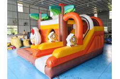 China Digital Printing Inflatable Combos Chicken Cartoon Inflatable Bouncy House With Slide Jumping House supplier
