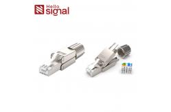 China Zinc Alloy RJ45 FTP CAT7 Shielded Toolless Plug ZC-G40S-4-C7 supplier