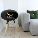 no ash Freestanding Bioethanol Fireplace 70cm Cocoon Bioethanol for sale