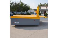 China Heavy Duty Steerable Electric Flat Car , 5T Material Handling Trolley Stepless Speed supplier