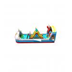 Spider Man Children Fun Park Inflatable Ship Boat Jumping Slide for sale