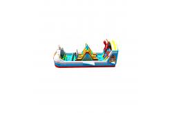 China Spider Man Children Fun Park Inflatable Ship Boat Jumping Slide supplier