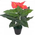 Height 100cm Green Artificial Anthurium Plant For Home Office Table Decoration for sale