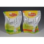 Aluminum Foil Plastic Pouches With Zipper For Tea Packaging for sale