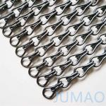 Space Divider Metal Chain Link Curtains Fly Screen Curved Andulated for sale