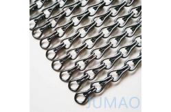 China Space Divider Metal Chain Link Curtains Fly Screen Curved Andulated supplier