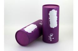 China Purple Empty Paper Can Packaging for Promotional Gift Package and Tea supplier
