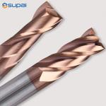 Solid Carbide 58HRC 4 Flute Cnc Square End Mill For Steel for sale