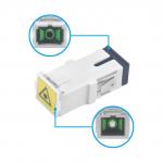 Low Insertion Loss Telecommunications Fiber Optic SC Adaptor with Flip Auto Shutter