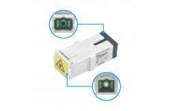 China Low Insertion Loss Telecommunications Fiber Optic SC Adaptor with Flip Auto Shutter supplier