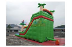 China Pvc Tarpaulin Kids Inflatable Water Slide With Pool / Commercial Bounce House Water Slide supplier