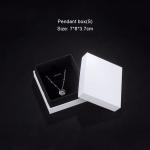 Shoulder Style Black Cardboard Jewelry Packaging Box Velvet Lined Custom for sale
