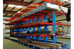 China Wooden Sheet Robot Welding Adjustable Cantilever Rack 5000kgs/level supplier