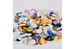China Round Aluminum Foil Flame Retardant Paper Confetti Cannon Metal Boom Manual Party Popper supplier