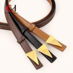 Adjustable Luxurious Ladies Leather Belt Sophisticated For All Seasons for sale