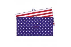 China Portable Polyester Sublimated Microfiber Waffle Weave Custom Print Golf Towel with clip supplier