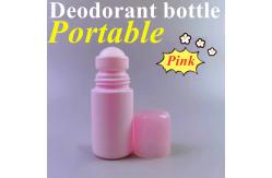 China HDPE Plastic Roller Bottles 50ml 60ml Refillable Roll On Deodorant Bottle supplier