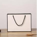 Recyclable Kraft Paper Handbag Cardboard Rope Handle Gift Bag ISO for sale