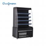 Air Curtain Food Display Cooler 850L Hypermarket Refrigerated Cabinet Case for sale