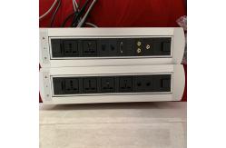 China Desktop Socket Flip Up Power Outlet / Electrical Plug Socket For Conference Room supplier