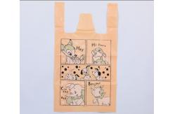 China Customizable Plastic Printed Vest Carrier Bags Support 8 - 15kg Load Capacity supplier