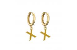 China 18K Gold Plated Initial Pendant supplier
