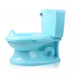 Custom Logo Print Blue Baby Potty Toilet with EN71 Certified Materials for sale
