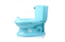 China Custom Logo Print Blue Baby Potty Toilet with EN71 Certified Materials supplier