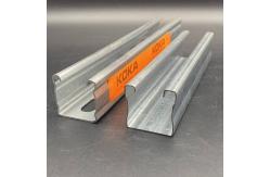 China 41x41 41x21 Slotted 1 58 Custom Length Unistrut Channel with Rib supplier