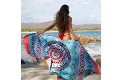 China Regular Size 75x150cm Microfiber Customized Beach Towel Absorbent Fabric supplier