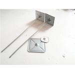 12ga Diameter Insulation Hanger Pins , Perforated Base Insulation Pins 250mm Length for sale