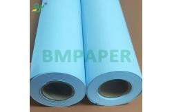 China 20lb Engineering Double Side Blue Plotter Paper Rolls 610mm X 100m supplier