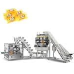 Dimple Plate Hopper Vertical Multihead Weigher Bagged Bread Secondary Packaging Machine for sale