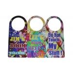 Door Hanger 3D PET Lenticular Card Printing For Hotel / Home Caution