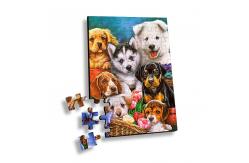 China 100 Piece Plastic 3D Lenticular Printing Puzzle For Souvenir supplier
