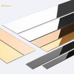Rose Color SS304 Polished Stainless Tile Trim 2438mm Length for sale