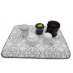 Kitchen Customized Printed Decorative Dish Drying Mat  Dish Towel Sets for sale