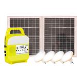 45W 16V Mini Small Solar Lighting System Kit LED Lamp With 4 Bulbs Fence Outdoor for sale