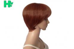China Heat Safe Short Synthetic Wigs , Medium Length Bob Wigs Tangle Free supplier