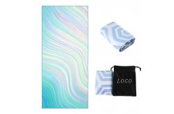 China Custom Printed Sand Free Quick Dry Microfiber Beach Towel For Promotion supplier