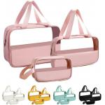 Shockproof protective &Storgae  Clear Travel Toiletry Bag Makeup Bag Transparent Hanging Organizer for Women for sale