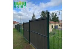 China Residential Green Powder Coated Triangle Designs Security 3D Fence Panel supplier