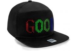 China 100% Cotton Bluetooth LED Hat APP Controlled DIY Display Signs supplier