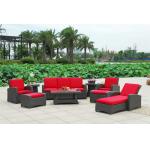 9pcs rattan garden set with lounge for sale