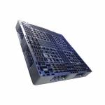 Hygienic Black PE Rackable Plastic Pallets 1100 x 1100 Closed Loop System for sale