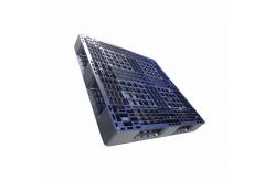 China Hygienic Black PE Rackable Plastic Pallets 1100 x 1100 Closed Loop System supplier